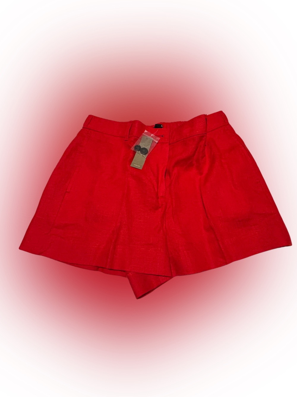 J Crew 3" Harbor short in linen color: Red, Size: 2X NEW